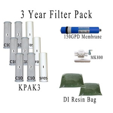 Value Pack- Entire 3 Years of Replacement Filters and Maintenance Kit for AR122 System