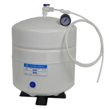 532wpg, PAE RO water pressure white tank bladder container pressure gauge ball valve 4G
