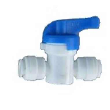 AHUC-0606, Inline Ball Hand Valve Union Connector 3/8" OD Tubing Quick Connect Fitting