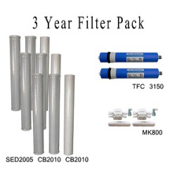 Value Pack- Entire 3 Years of Replacement Filters and Maintenance Kit for RO260 System