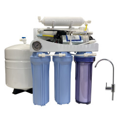 .K5150P 150GPD 5 STAGE HOUSEHOLD RESIDENTIAL DRINKING WATER REVERSE OSMOSIS RO FILTER SYSTEM W/BUILTIN BOOSTER PUMP