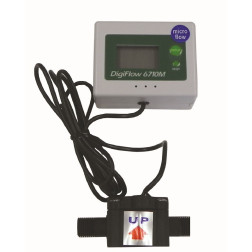 FM6710-Micro, Micro 1/4" NPT Digital Flow Meter Monitor Gauge total Water Liter LPM