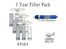 Value Pack- Entire 3 Years of Replacement Filters and Maintenance Kit for K5 System