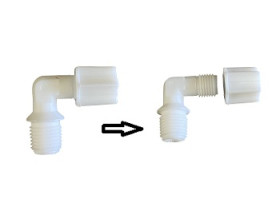 4046-K Male Elbow Fitting Compression type 1/4" OD 3/8" NPT