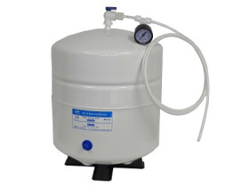 532wpg, PAE RO water pressure white tank bladder container pressure gauge ball valve 4G