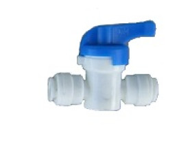 AHUC-0404, Inline Ball Hand Valve Union Connector 1/4" OD Tubing Quick Connect Fitting