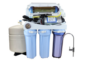 .AR150P, AQUARIUM & DRINKING 2 OUTPUTS Reverse Osmosis RO +DI + Booster Pump all in one system