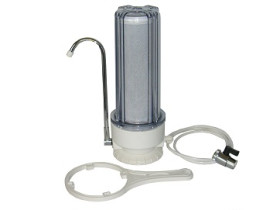 SW-1C COUNTERTOP WATER FILTER SYSTEM ONE STAGE (CLEAR HOUSING)