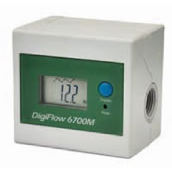 FM-6700M, 3/8" NPT Digiflow 6700M Digital Flow Meter count up total Water Gallons GPM