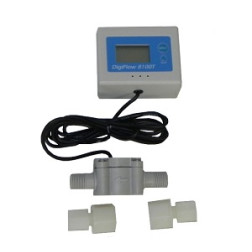 FM-8100T, DigiFlow Digital Water Flow Meter Rate Monitor Gauge 56" cable