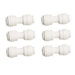 FPK, 6 pcs Fitting Pack Union Connector 1/4" quarter inch