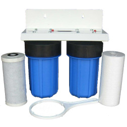 6. WH-1134 Whole House Restaurant Water Treatment Filter System Sediment Carbon Filter 10" Big Blue BB